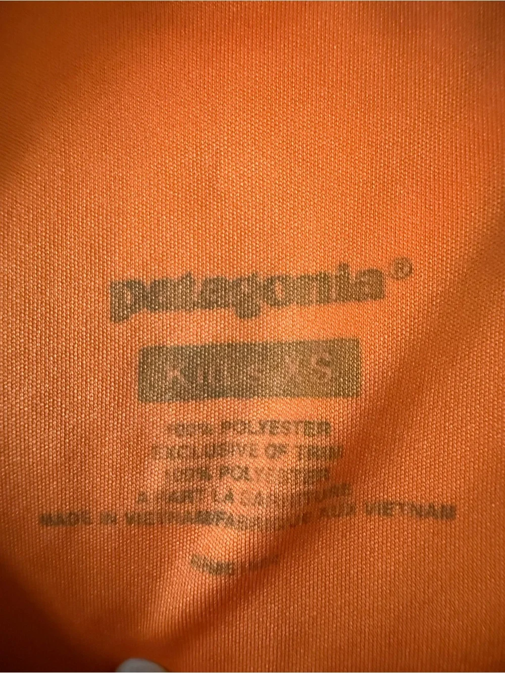 Patagonia Kids Orange & Gray Short Sleeve Rashguard
